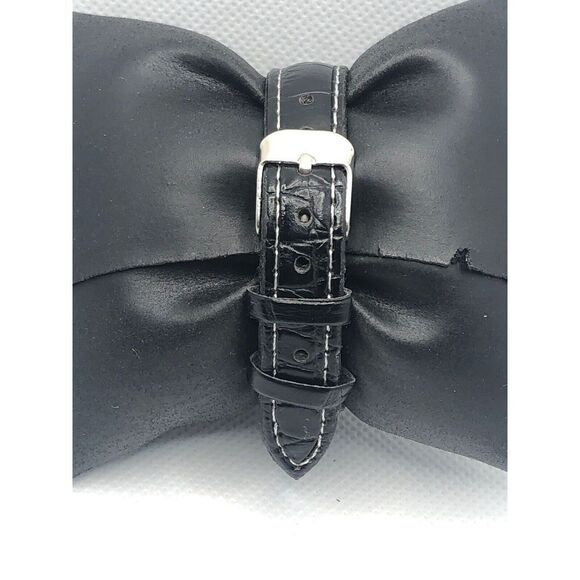 Fossil FTW5021 Women's Black Leather Analog Silver Dial Hybrid Smart Watch HO389 - Picture 4 of 9